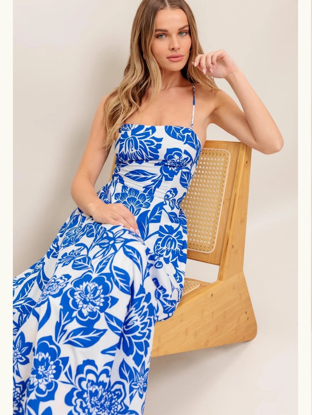 NWOT Flying Tomato SEASIDE BLOOM WOVEN ANKLE DRESS Sz: M